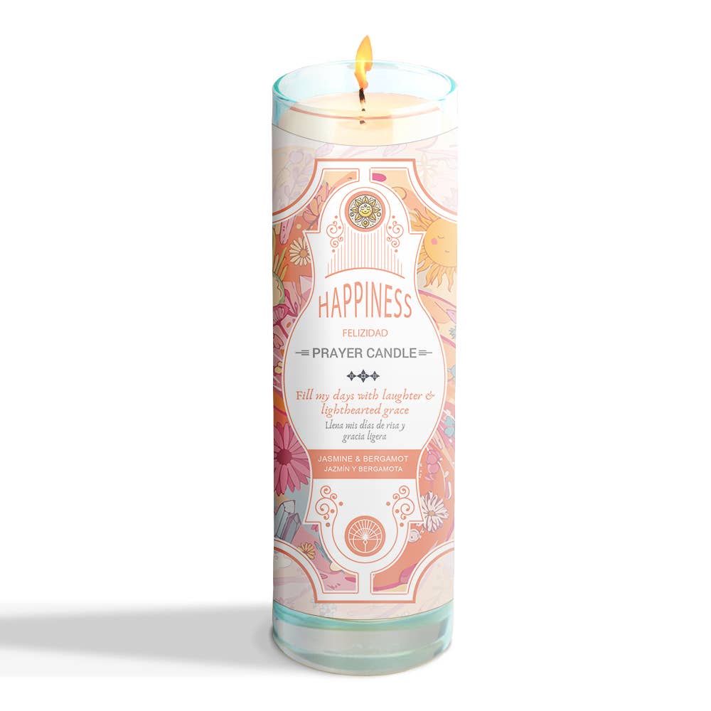 Happiness Prayer Candle 8" (9.5 oz)