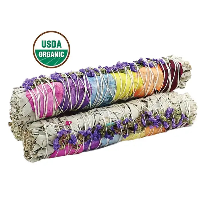 Various Floral Sage Smudge Stick (6 in.)