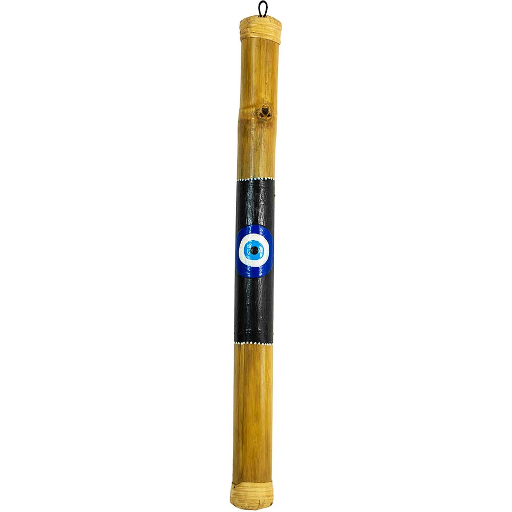 Bamboo Painted Rainstick - Evil Eye - Large