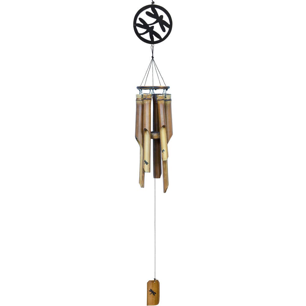 Bamboo Windchime Dragonflies