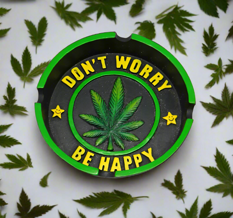 Don’t Worry Be Happy Leaf Ashtray