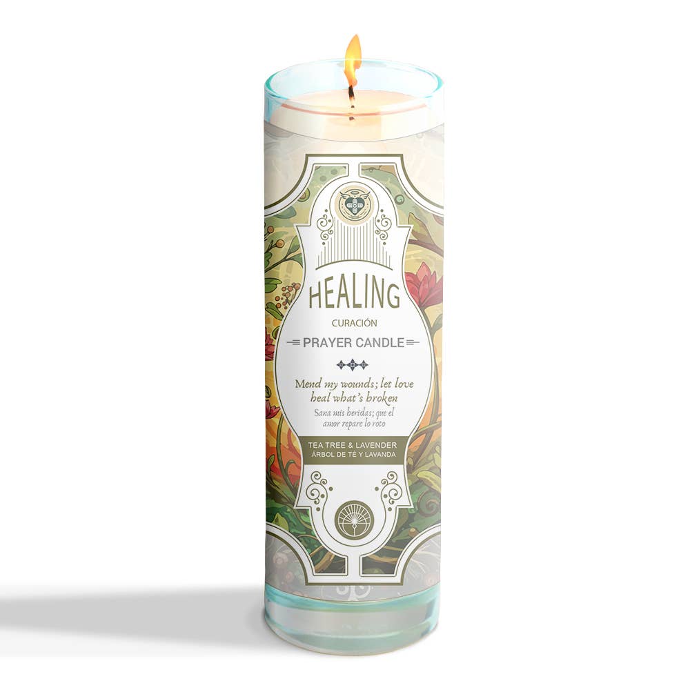 Healing Prayer Candle (8") (9.5 oz)