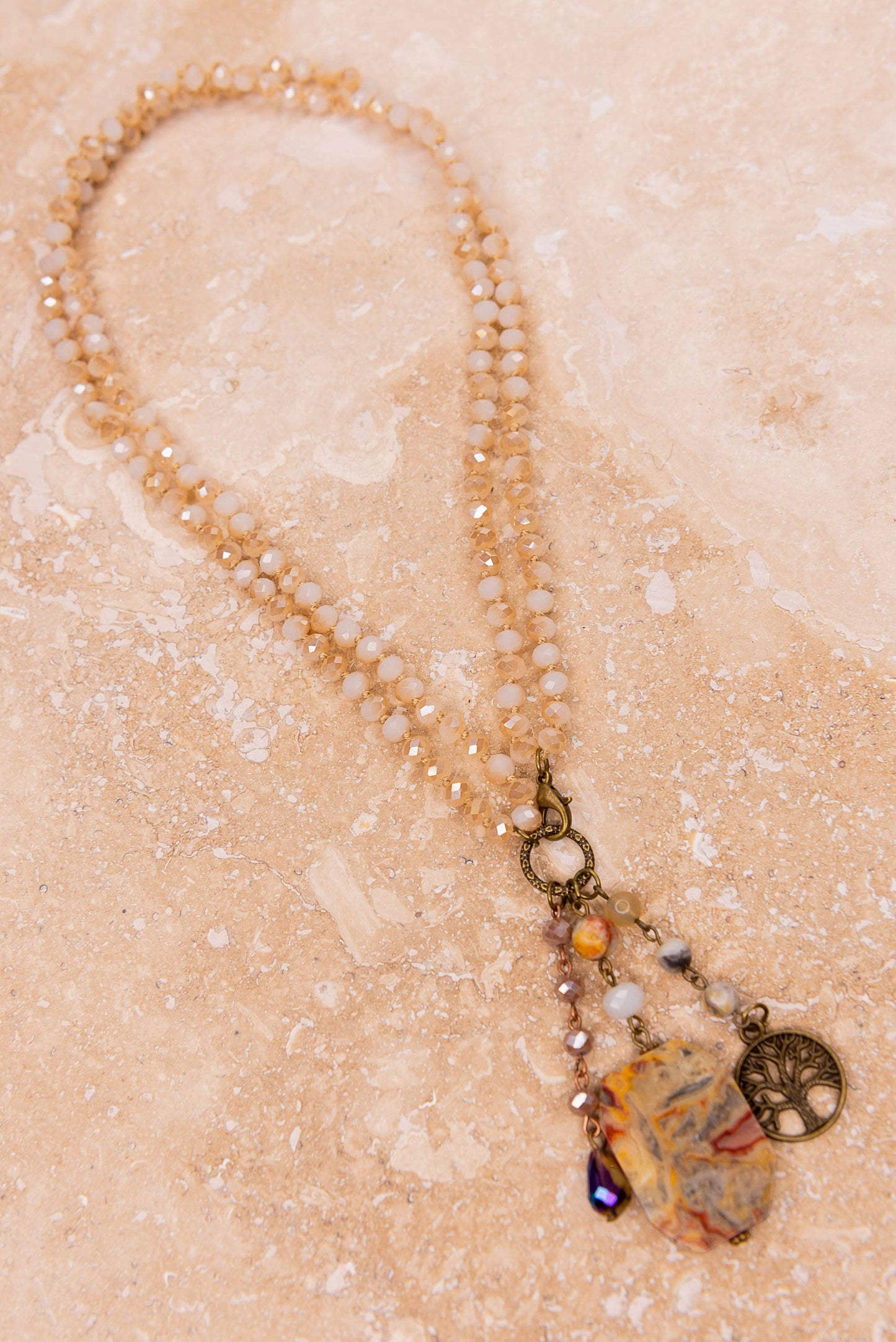 Lily Necklace in Blush