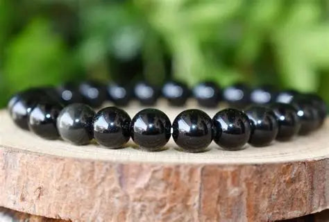 Black Obsidian Stone Bracelet 8mm
