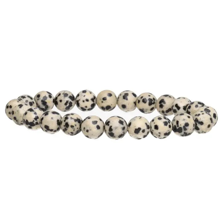 Dalmatian Jasper Stone Bracelet 8mm