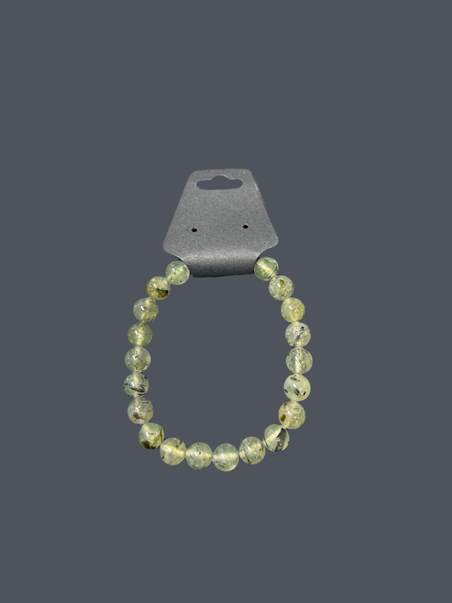 Prehnite Stone Bracelet 6mm Beads