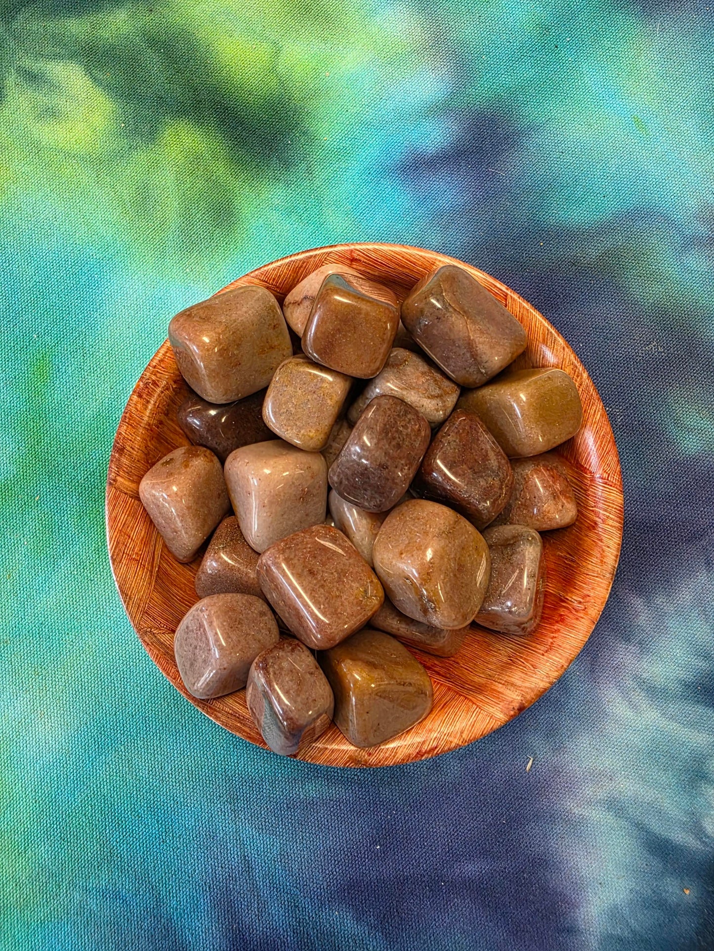 Red Aventurine Stone Cube Tumble