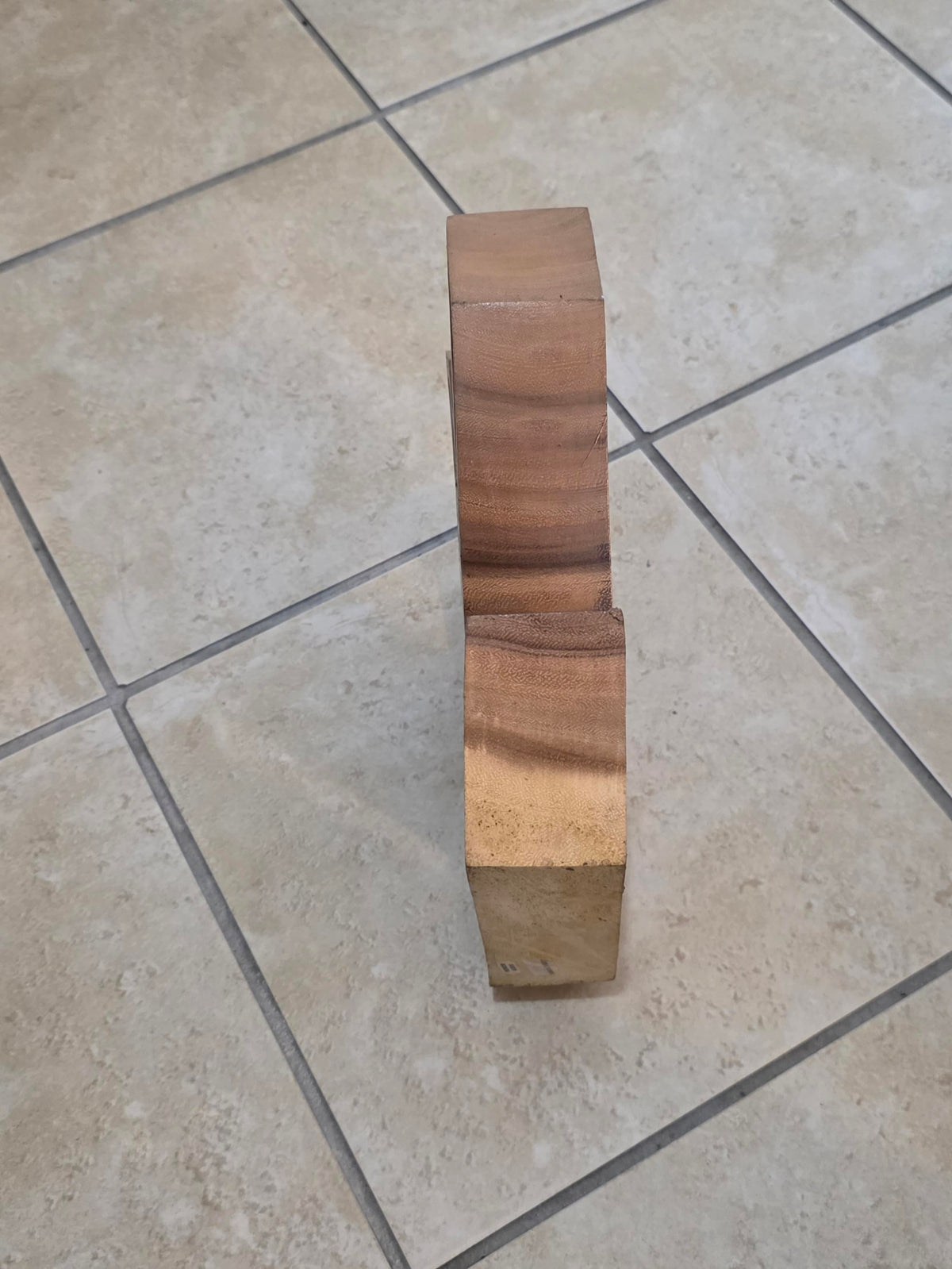 Wooden Crystal Cluster Shaped Shelf