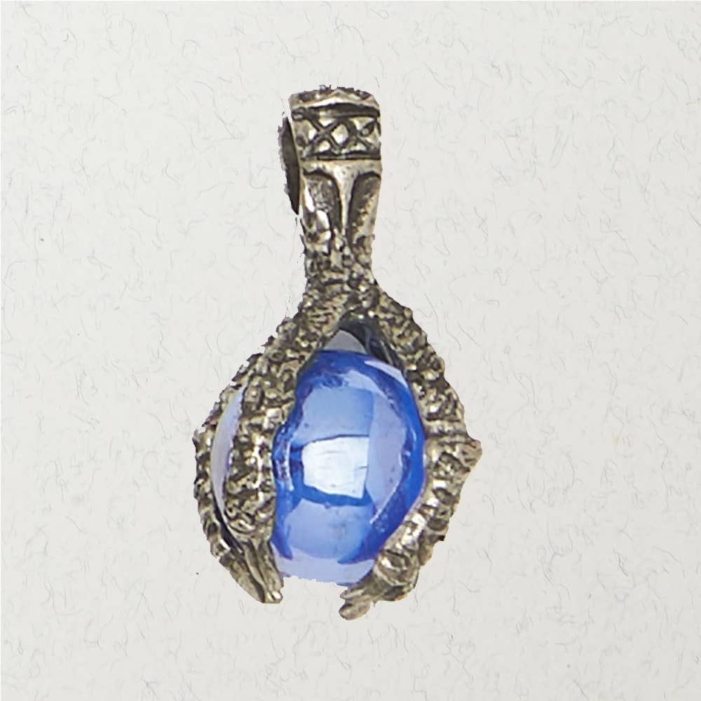 Fantasy Pendant - Dragon Claw holding Marble