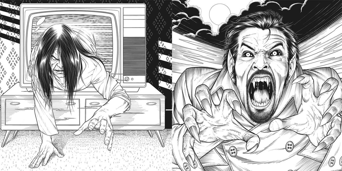 Horror Movies Adult Coloring Book by IglooBooks