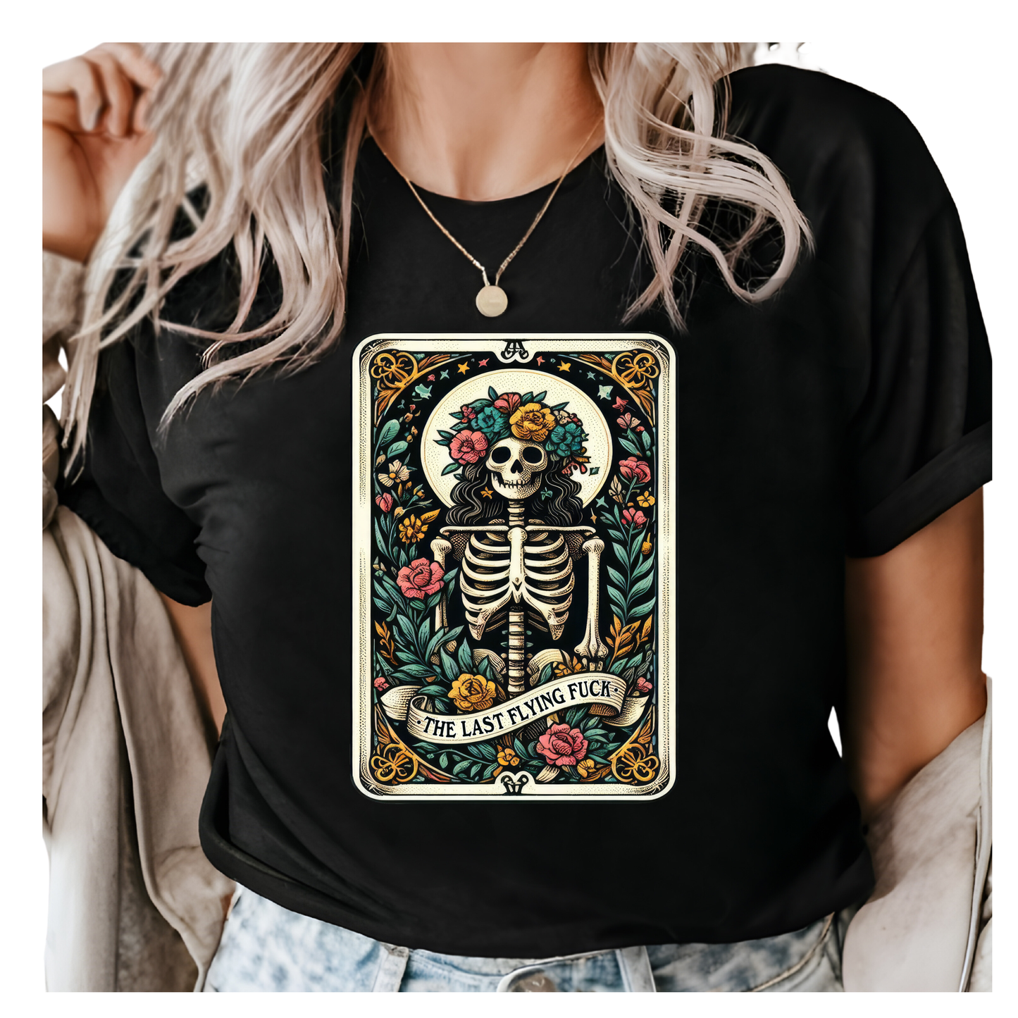 The Last Flying Fuck Tarot Card Shirt Tops tees S-3XL