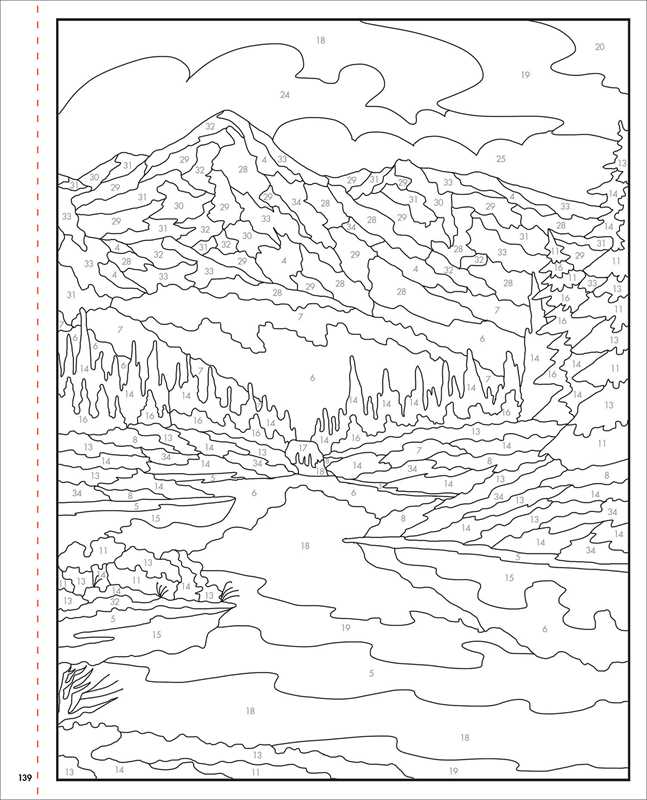 Bob Ross Color-by-Number by Editors of Thunder Bay Press