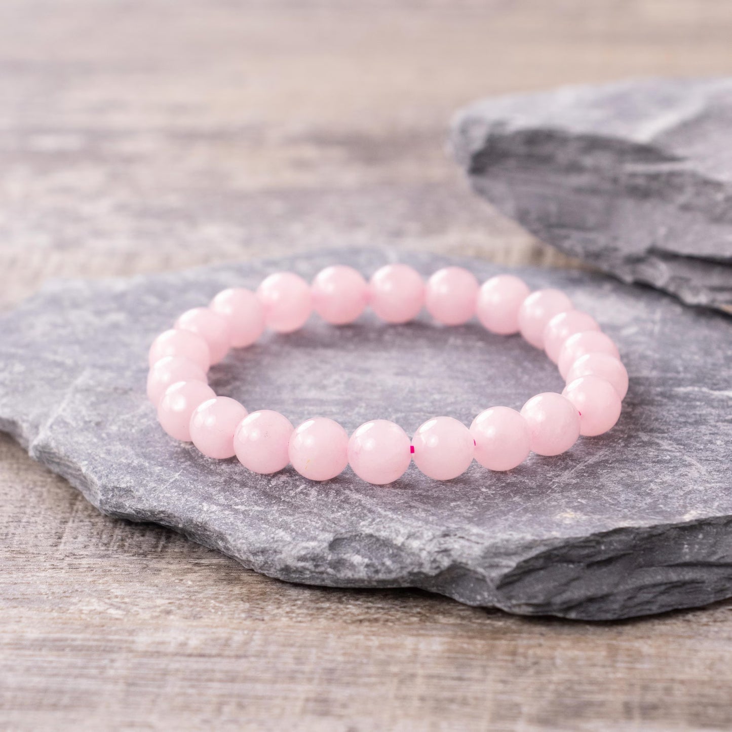 Rose Quartz Stone Bracelet 8mm