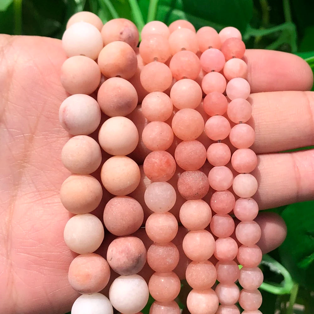Matte Pink Aventurine Stone Bracelet 8mm