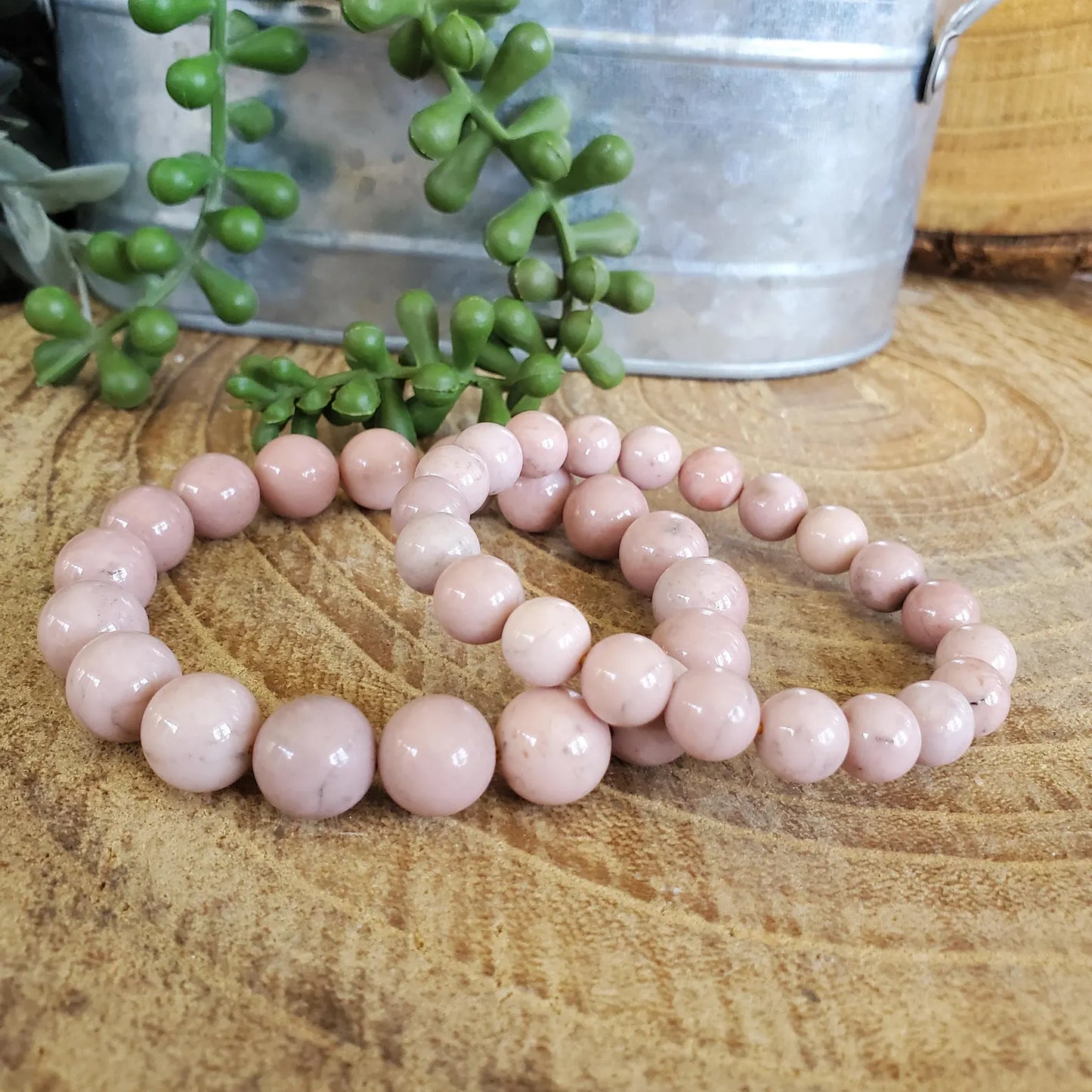 Pink Opal 8mm Stone Bracelet