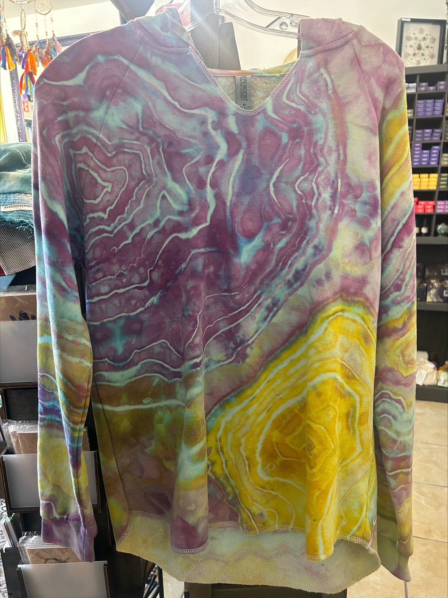 Tie Dye Hoodie Sweatshirt-Size Medium