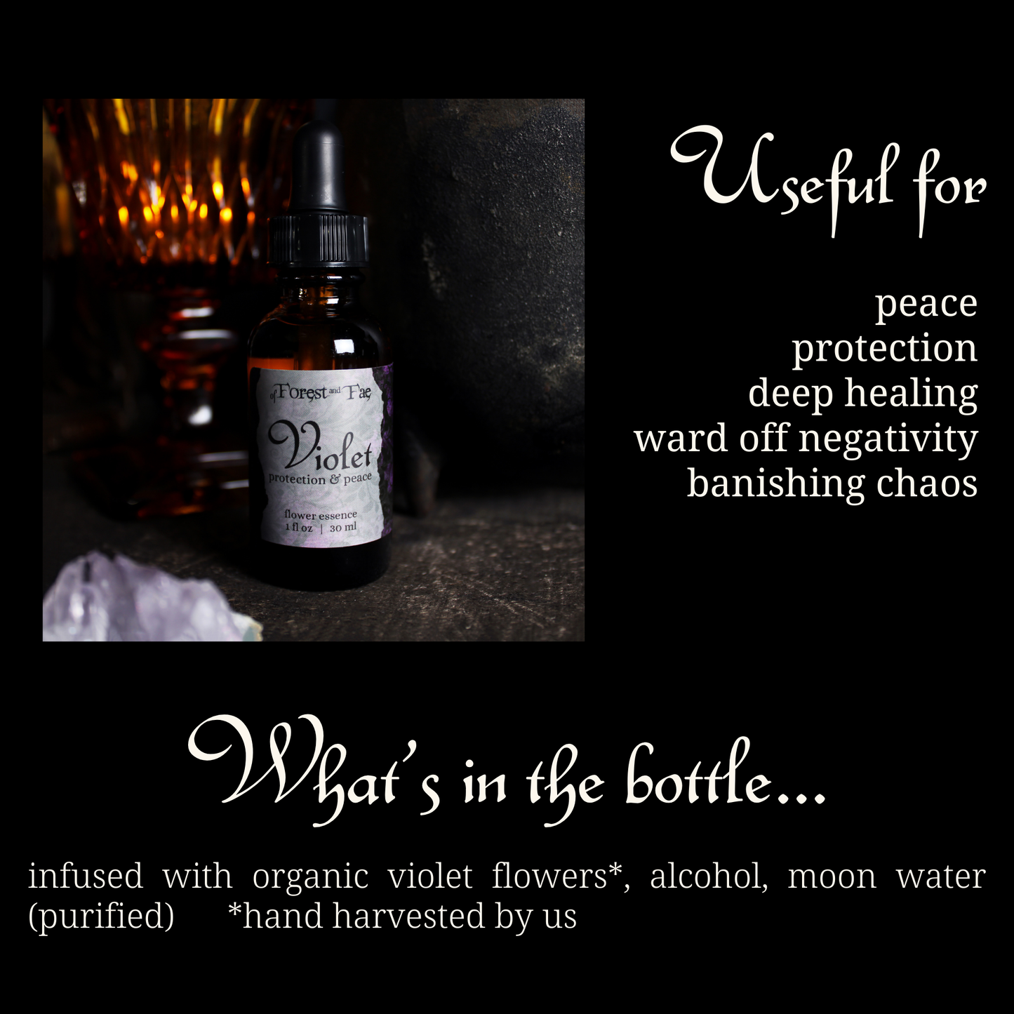 Protection & Peace • Violet Flower Essence for deep healing