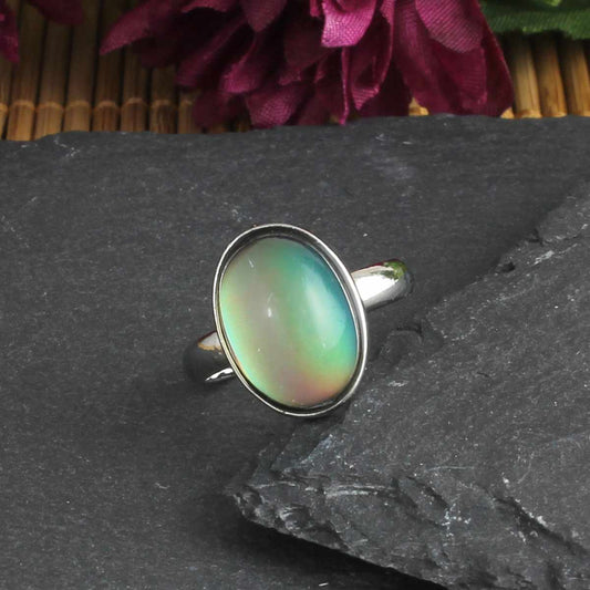 Adjustable Oval Mood Ring