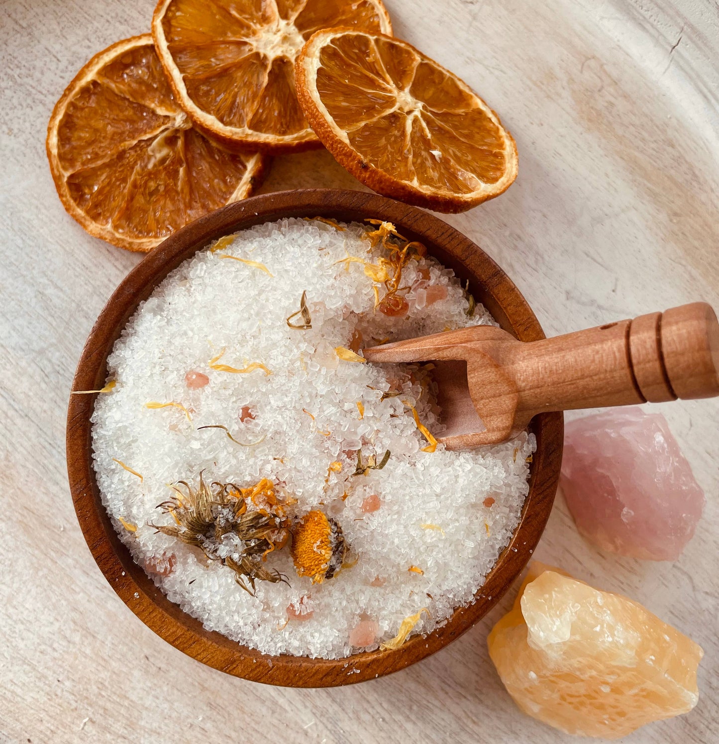 Orange Mimosa Herbal Bath Salt Tubes