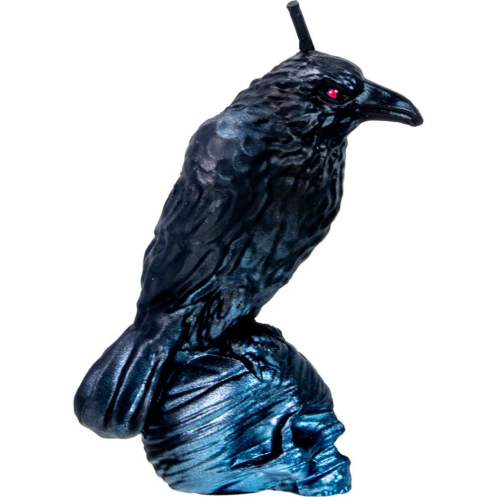 Intention Candle - Raven on Skull Black