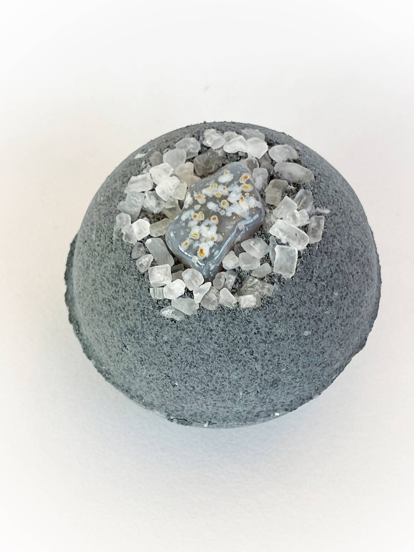 Activated Charcoal, Agate & Coarse Sea Salt Bath Bomb