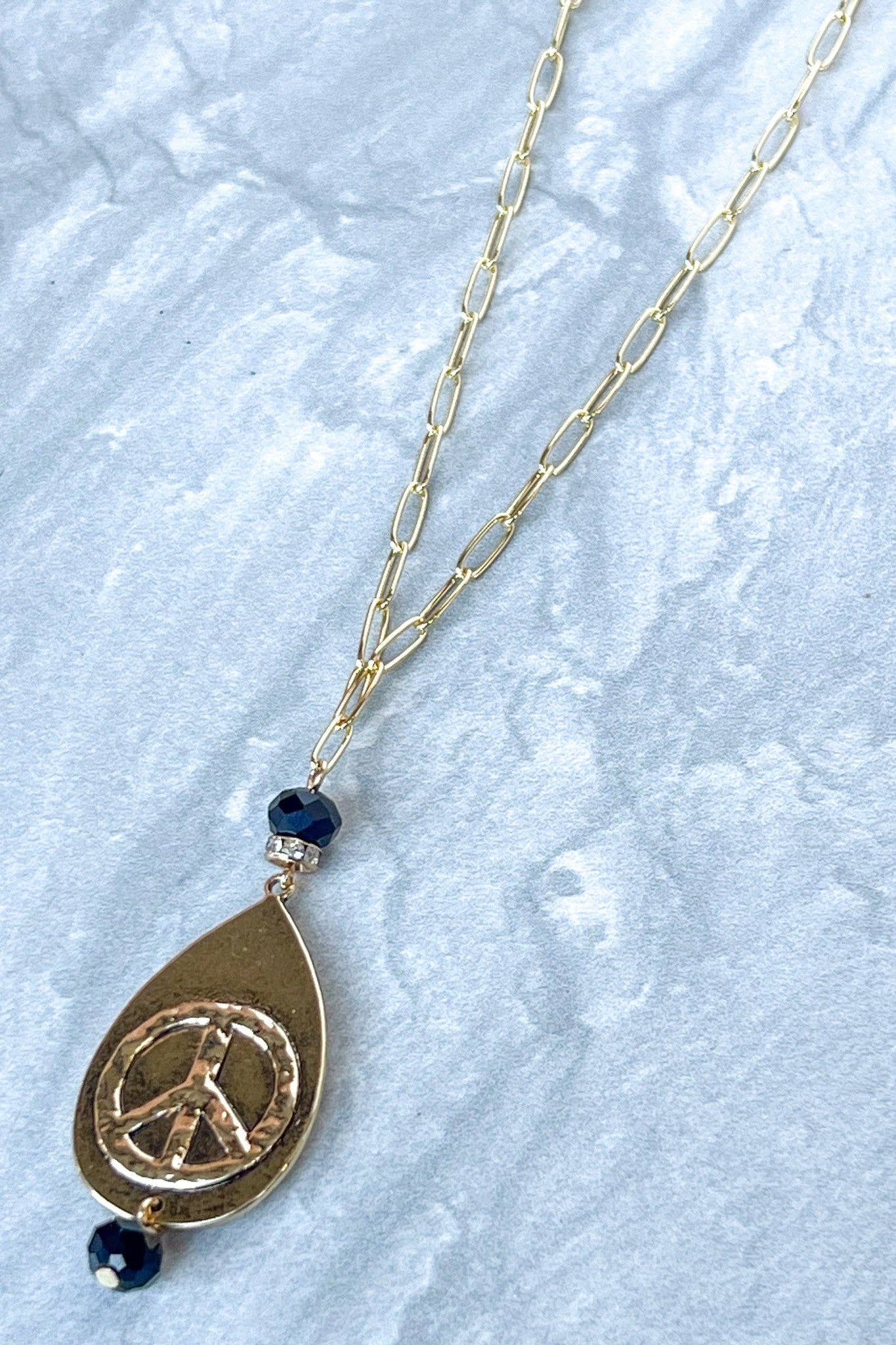Breathe Necklace in Gold