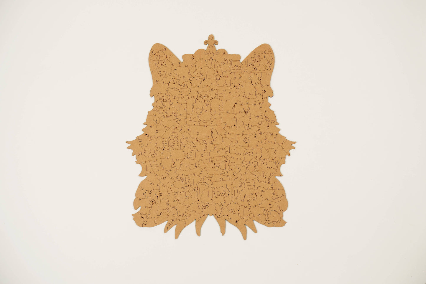 Rowood Cat King DIY 2D Wooden Puzzles Crafts Kits
