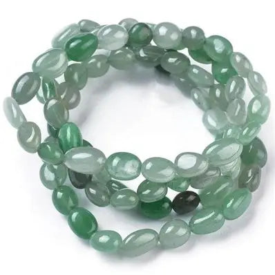 Green Aventurine Jellybean Bracelet-10mm