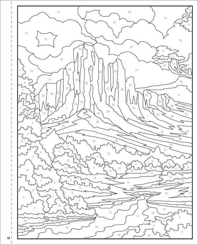 Bob Ross Color-by-Number by Editors of Thunder Bay Press