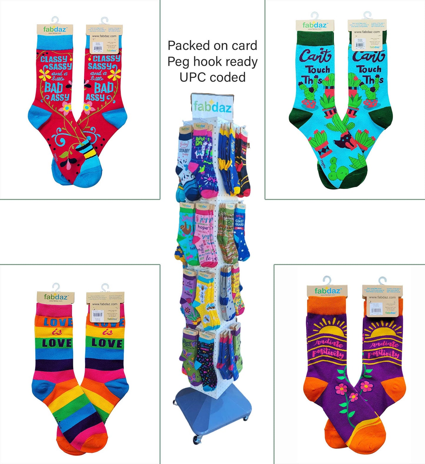 Love Yourself You Badass Bitch Ladies' Novelty Crew Socks