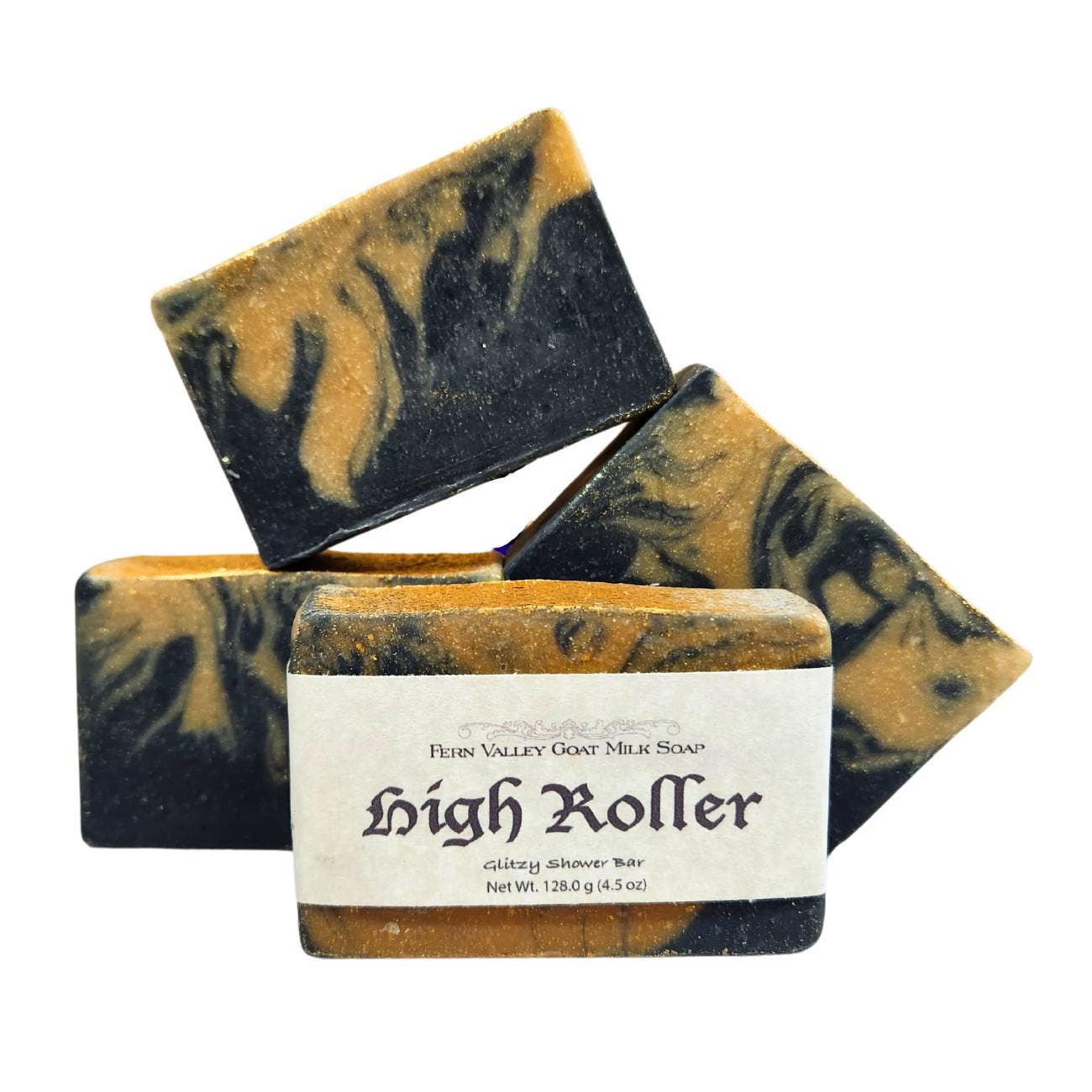Natural Goat Milk Soap | High Roller - A Glitzy Shower Bar for Her