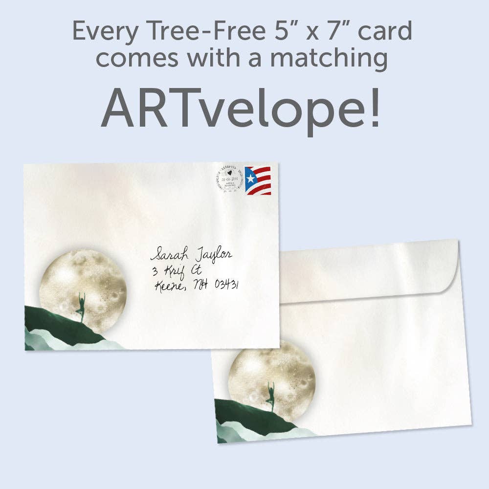Moon Child Birthday Greeting Card