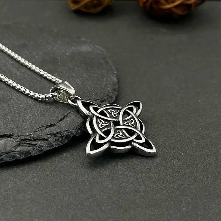 Nordic Viking Celtic Knot Pendant Necklace