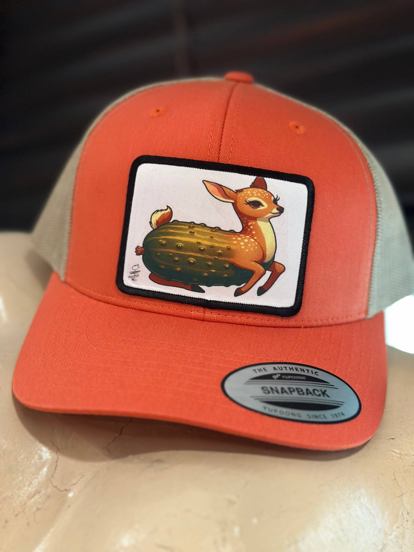 DILL DOE Hat in Orange/Tan