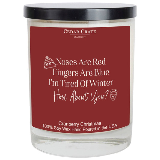 Funny Candles | Noses Are Red Fingers Are Blue I'm Tired Of Winter | Christmas Gift