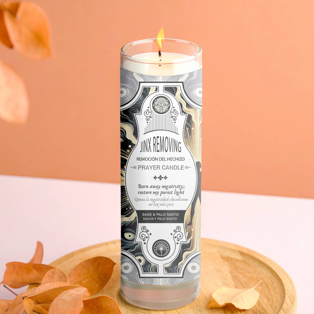 Jinx Removing Prayer Candle 8" (9.5 oz)