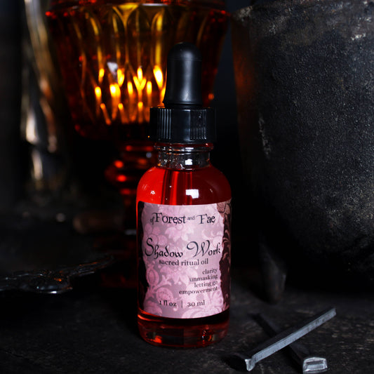 Shadow Work Ritual Oil • Herb Infused • Journey Work • Witch