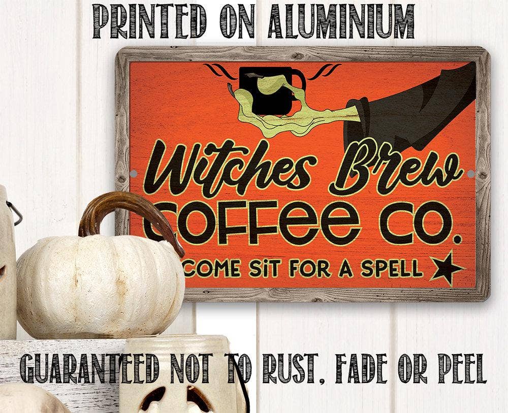 Witches Brew Coffee Co - Metal Sign