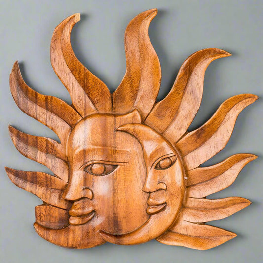 Small Sun/Moon Wall Plaque