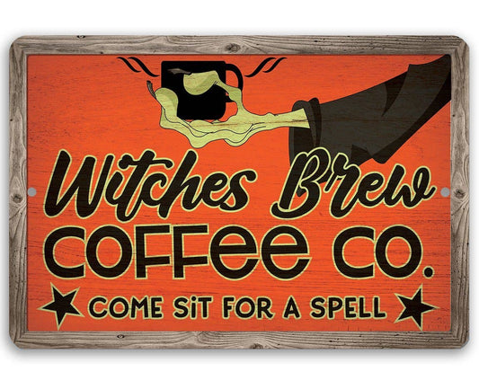 Witches Brew Coffee Co - Metal Sign