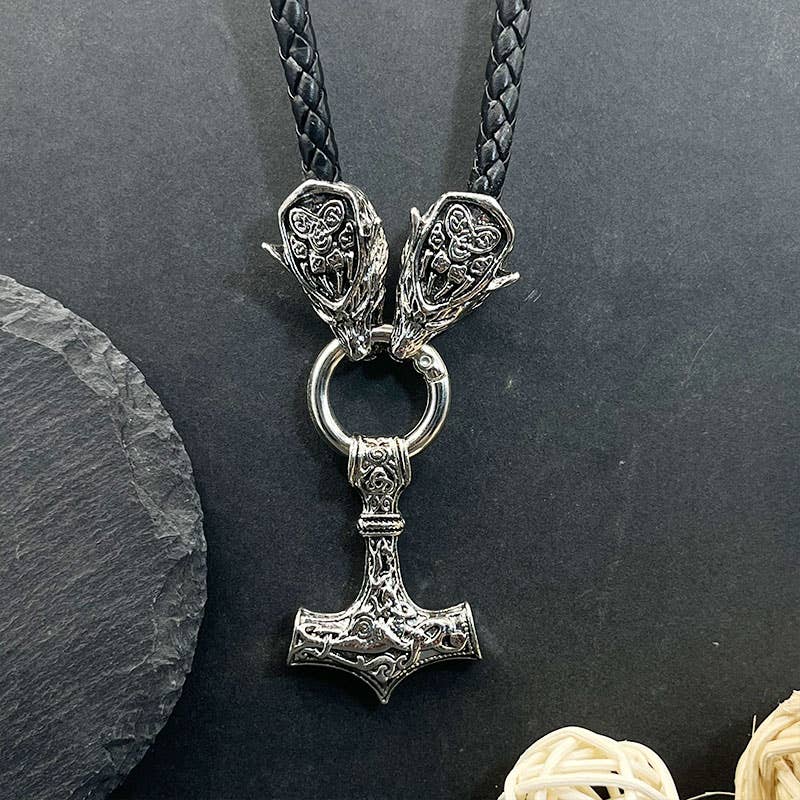 Vintage Viking Thor's Hammer Pendant Necklace