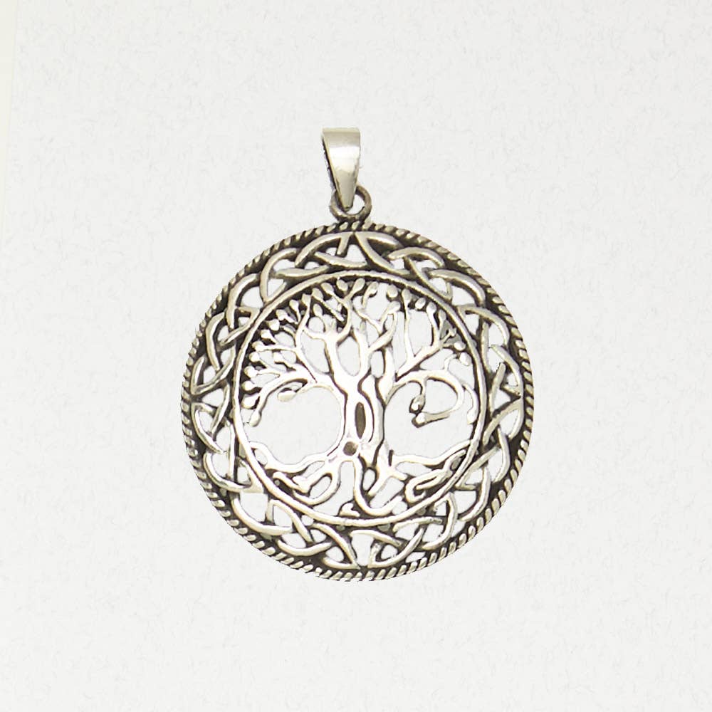 Celtic Pewter Pendant Necklace – Tree of Life