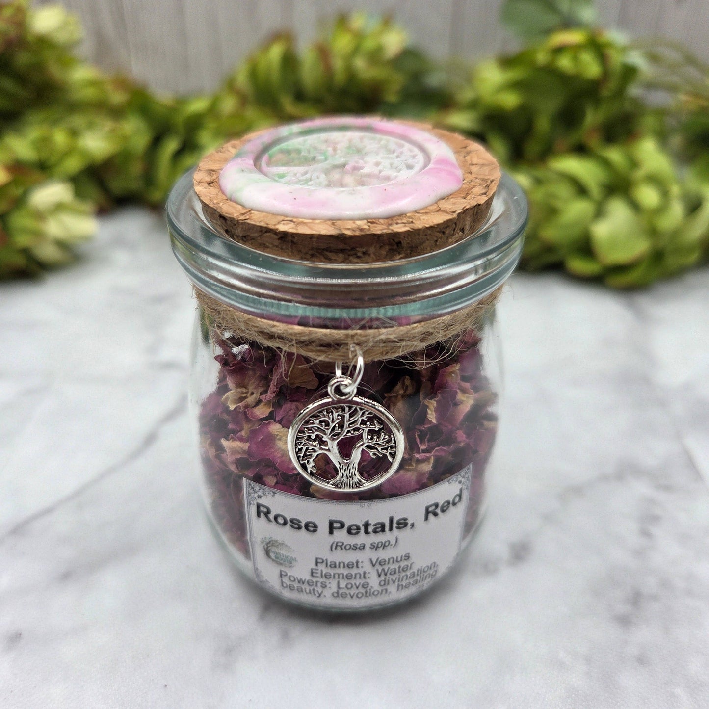 Rose Petals, Red Apothecary Herb Jar – Ritual Botanical