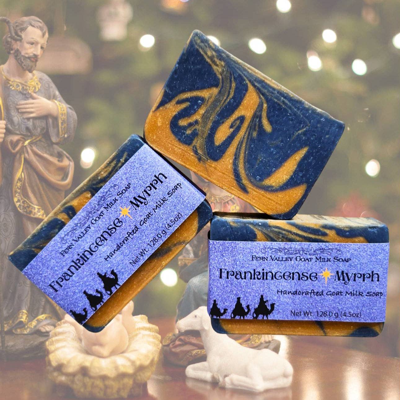 Natural  Goat Milk Soap | Frankincense & Myrrh Scrub