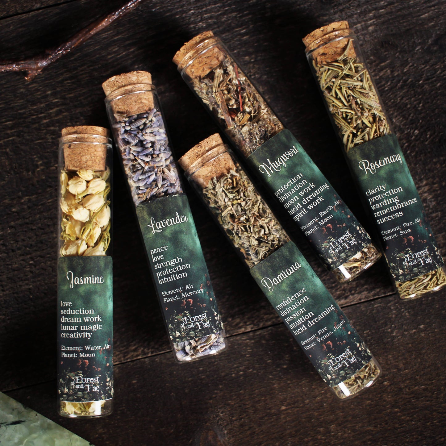 Herbs for Spellcraft • 5 Herb Set for Ritual • Witchcraft