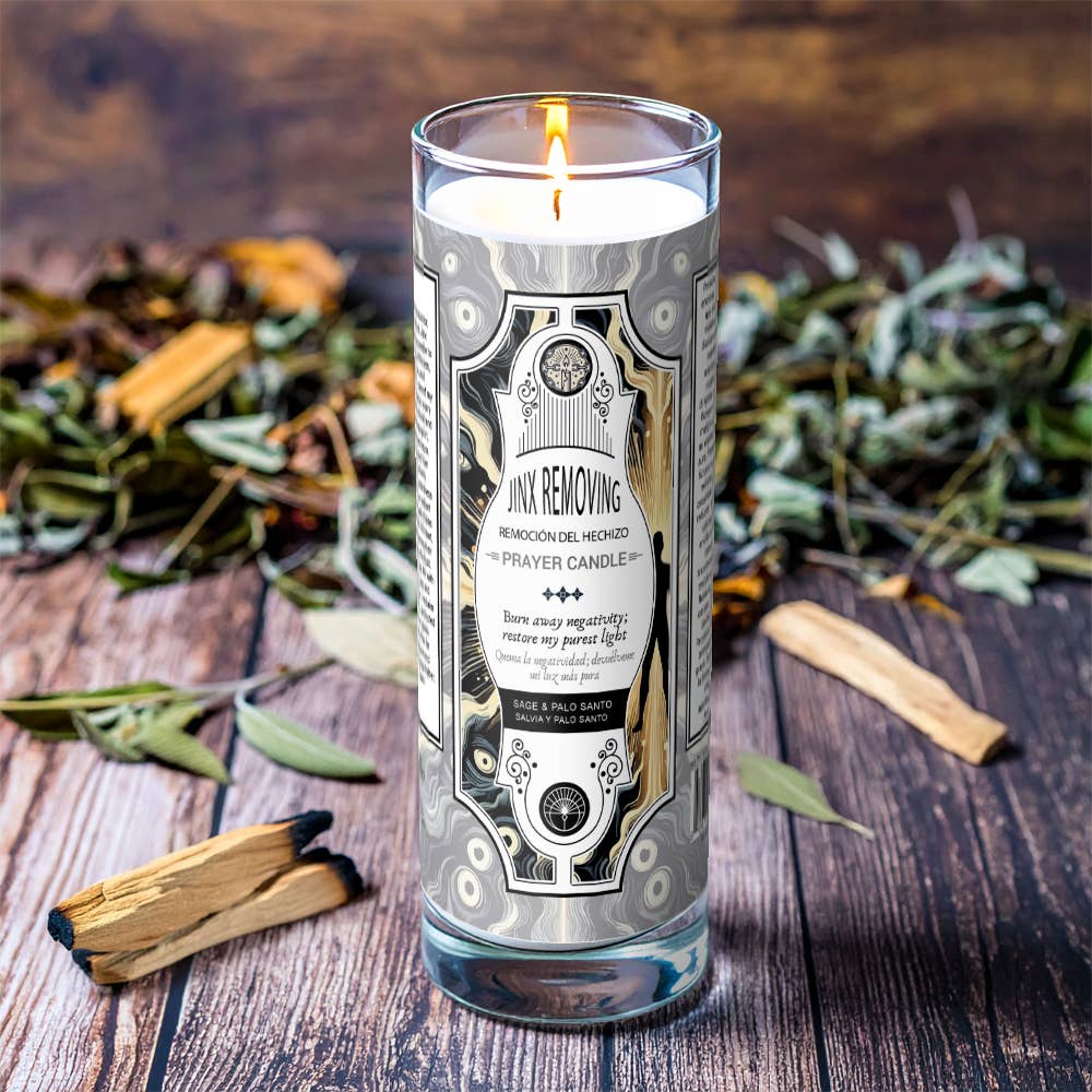 Jinx Removing Prayer Candle 8" (9.5 oz)