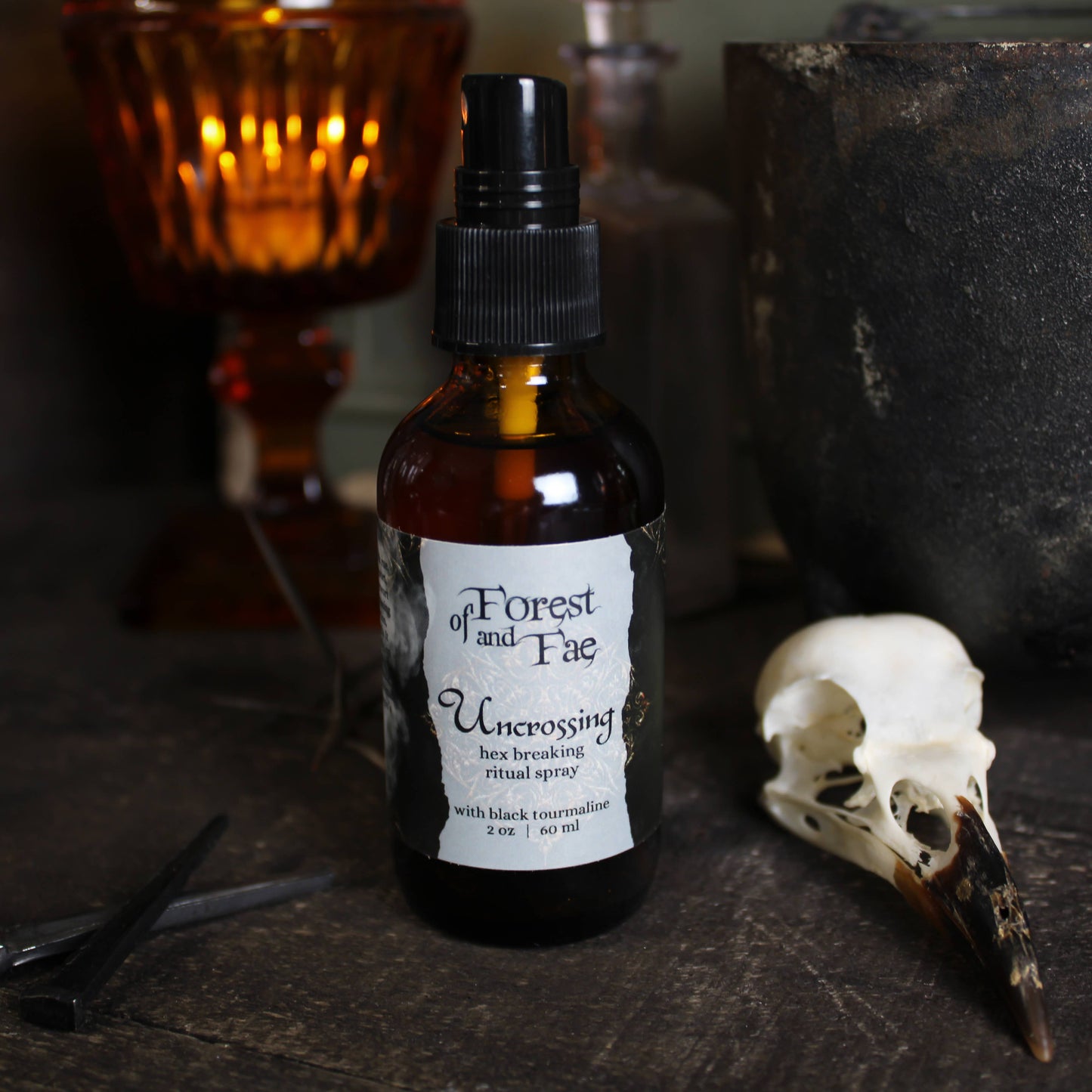 Uncrossing Hex Breaking Spray • Crystal Infused • Witchcraft
