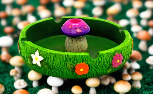 Mushroom Ashtray with Snuffer