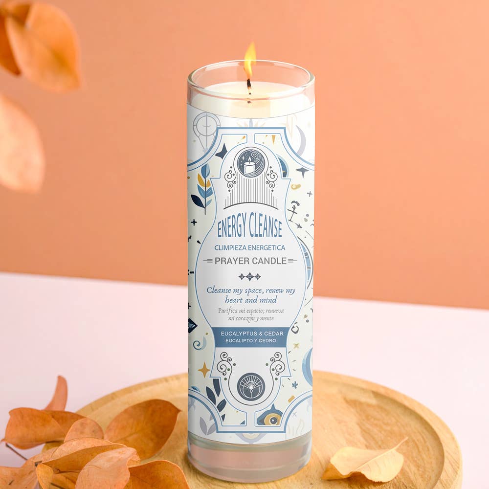 Energy Cleanse Prayer Candle (8") (9.5 oz)