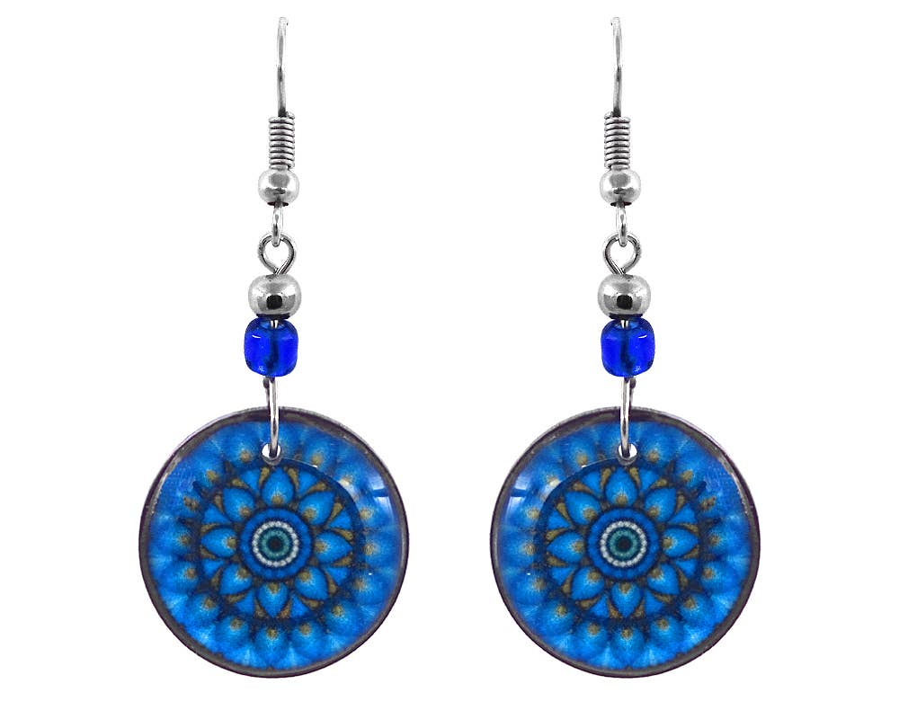 Acrylic Evil Eye Nazar Dangle Earrings